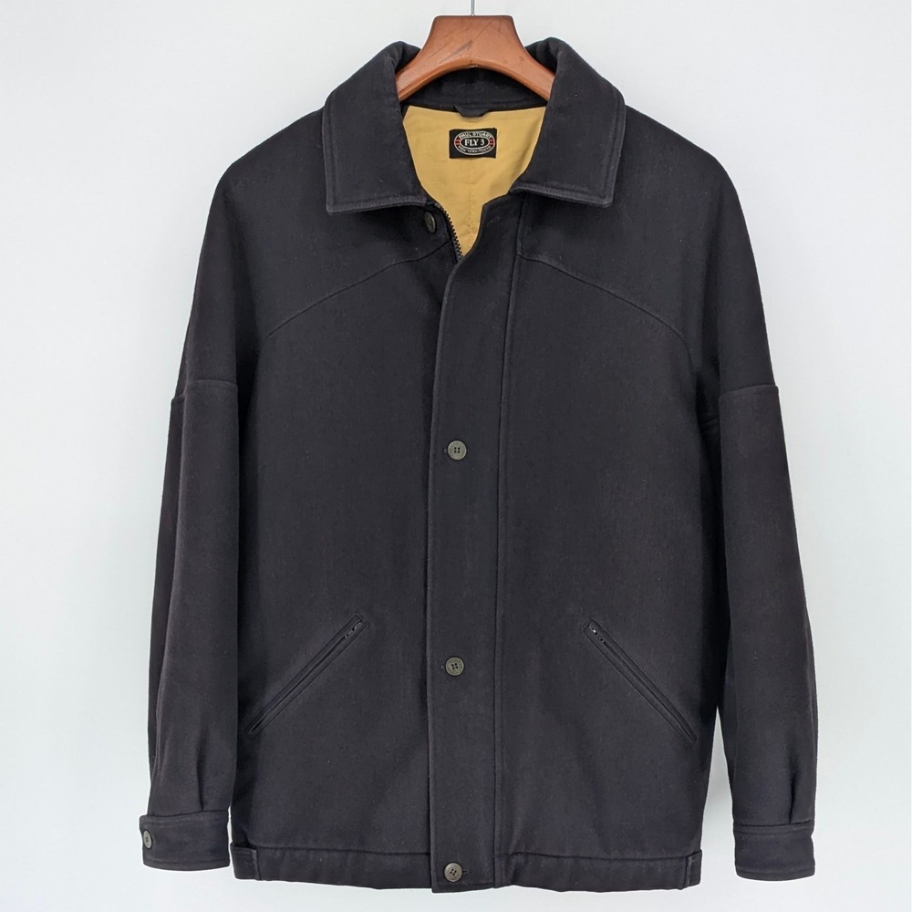 Vintage Paul Stuart x Fly 3 Wool Bomber Jacket – Men's Large (44" Chest)
